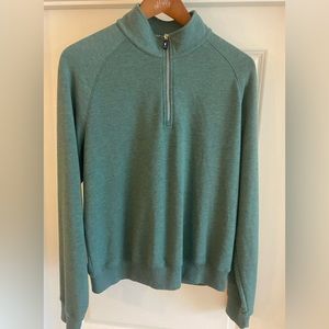 Fairway & Green- Quarter Zip pullover- pale green- Size L